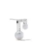 TASAKI 18kt white gold Balance Note pavé diamond and Akoya pearl stud earrings