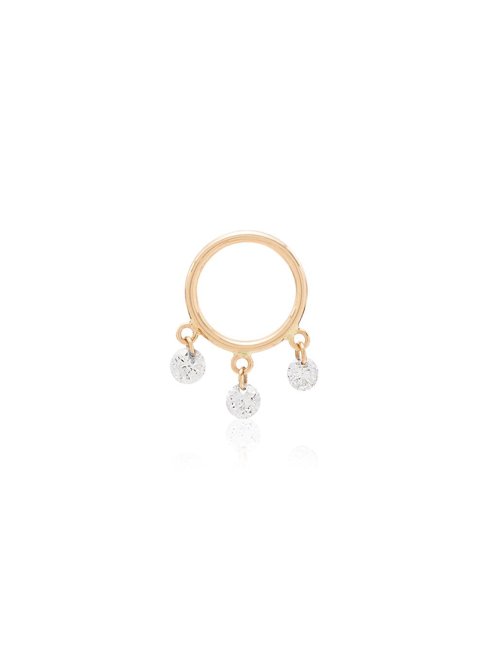 Persée Bohème 18k Yellow Gold & Diamond Hoop Earrings