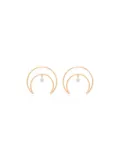 Persée 18kt yellow gold crescent moon earrings