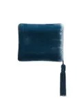 Sophie Bille Brahe tassel-trimmed velvet jewellery case - Blue
