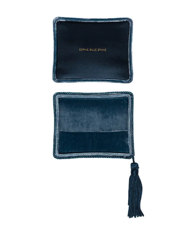 Sophie Bille Brahe tassel-trimmed Velvet Jewellery Case