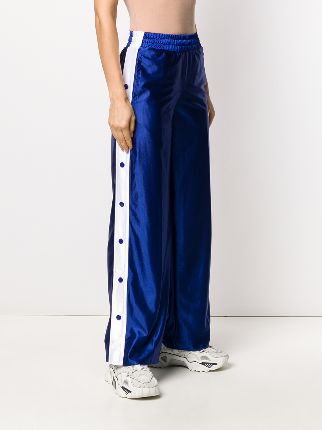 satin wide-leg track pants展示图