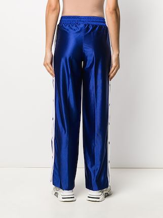 satin wide-leg track pants展示图