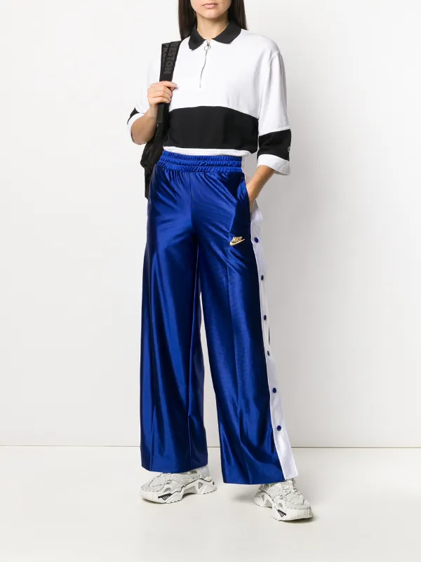nike track pants in satin nike track pants in satin