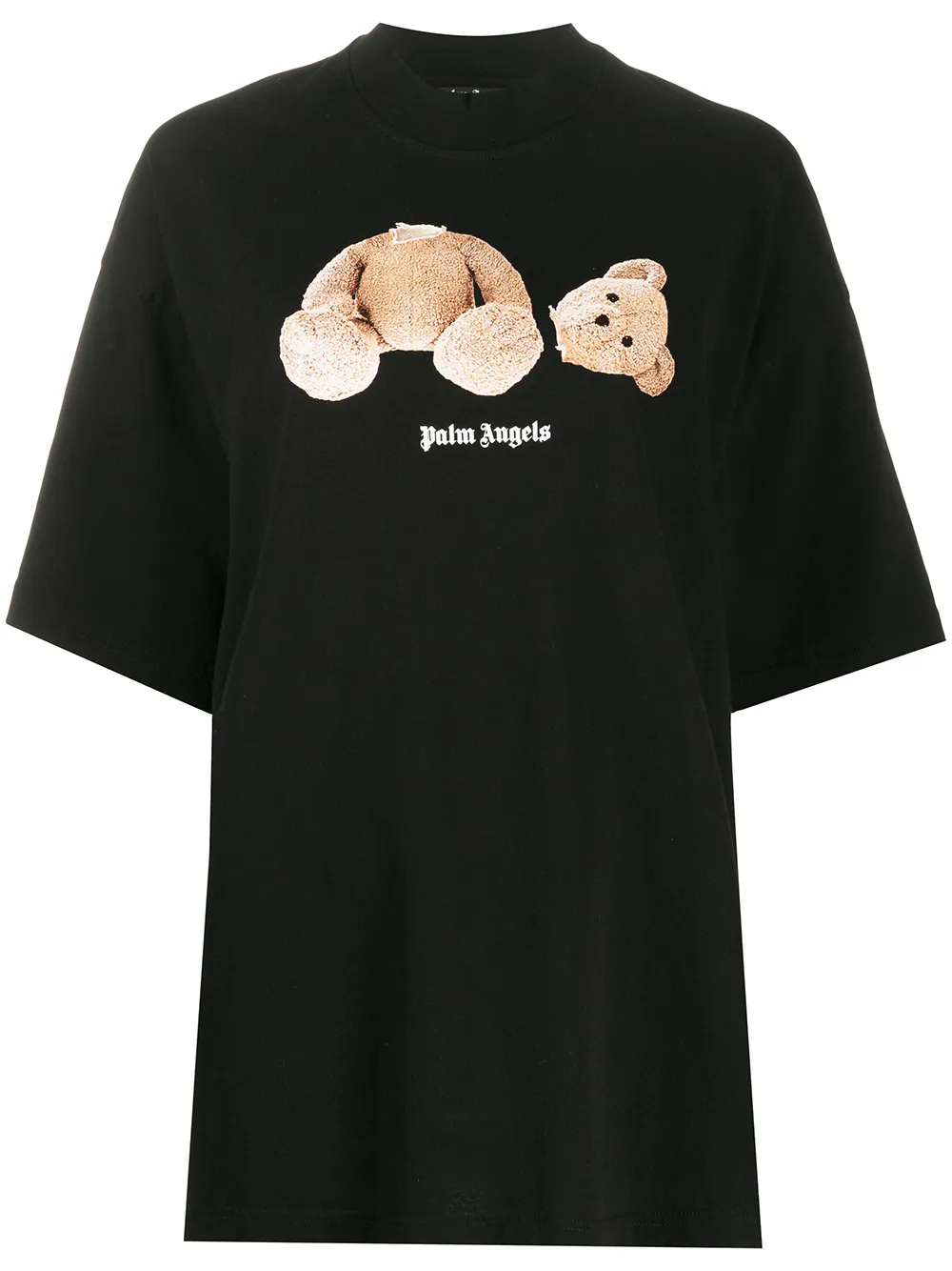 PALM ANGELS BEAR PRINT OVERSIZED T-SHIRT