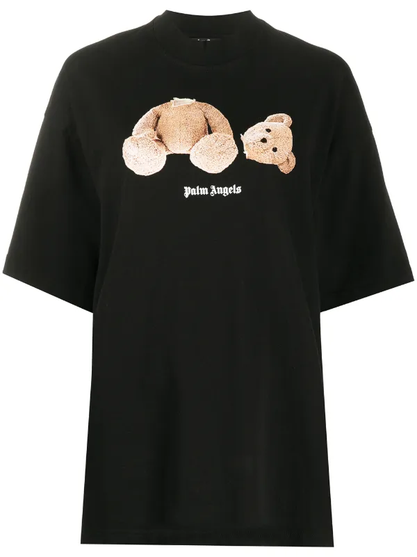 palm angels teddy bear t shirt white