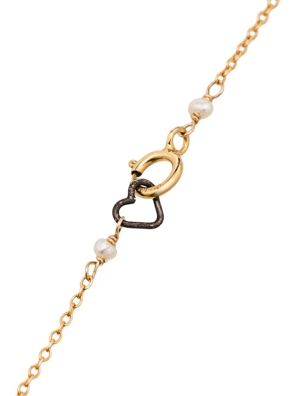 фото Sasha samuel yellow gold-plated heart pendant necklace