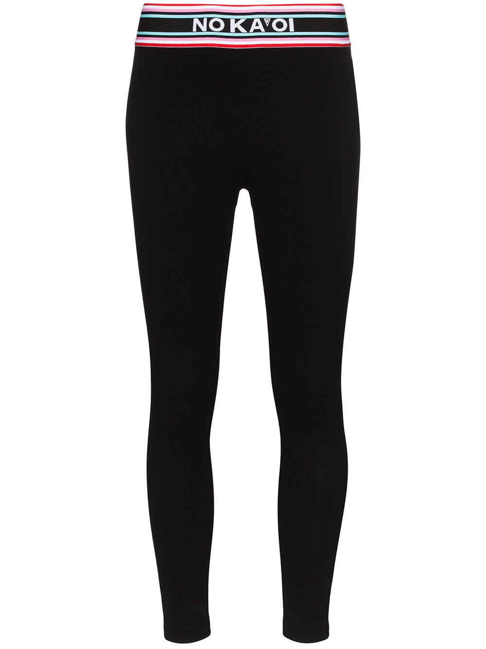 Shop No Ka'oi Logo Printed Leggings In Black