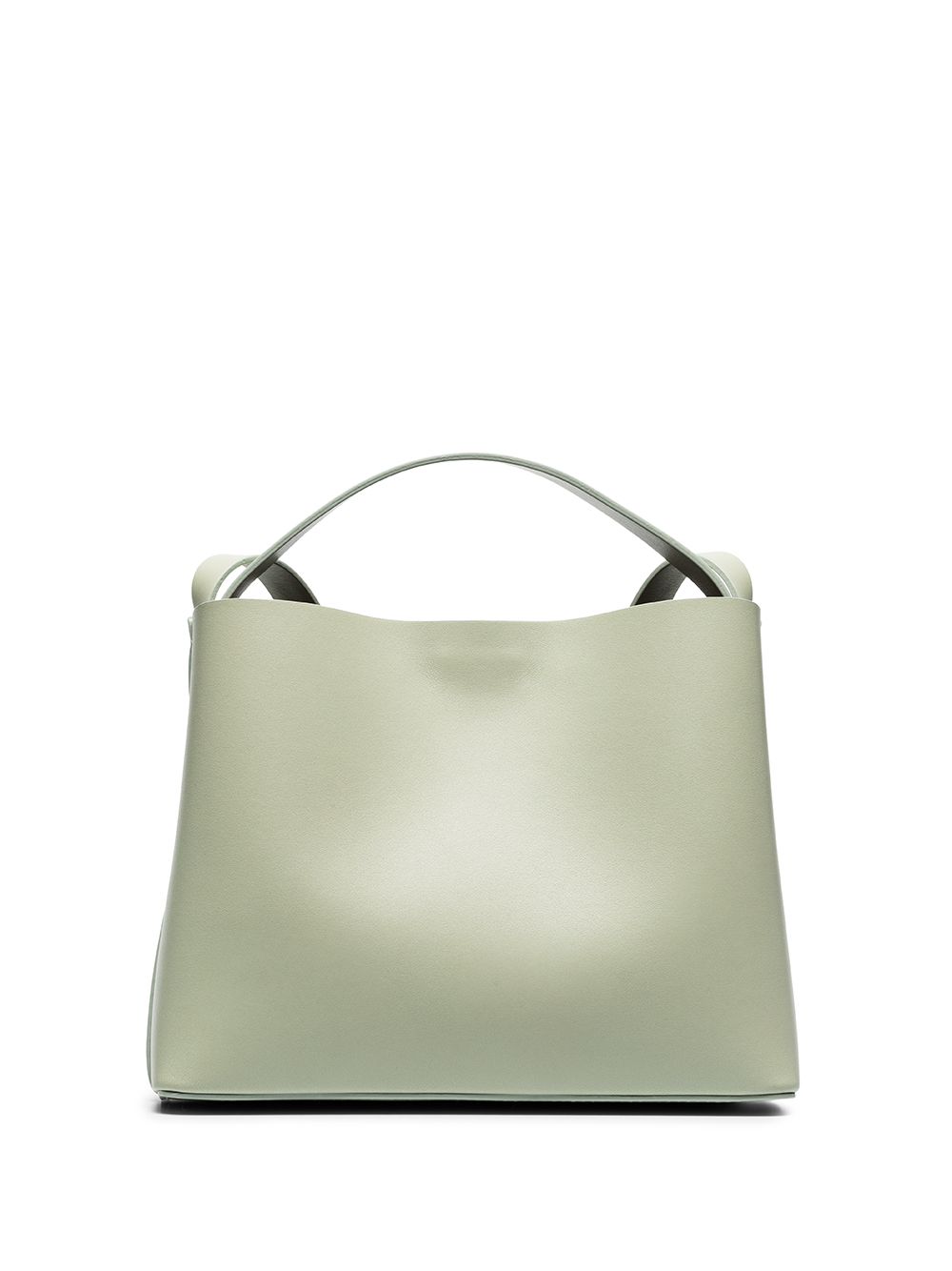 фото Aesther ekme green sac leather shoulder bag