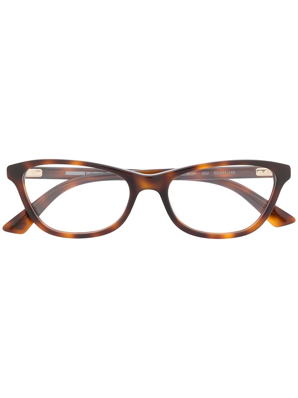 Mcq By Alexander Mcqueen Cat Eye Frame Optical Glasses In 棕色