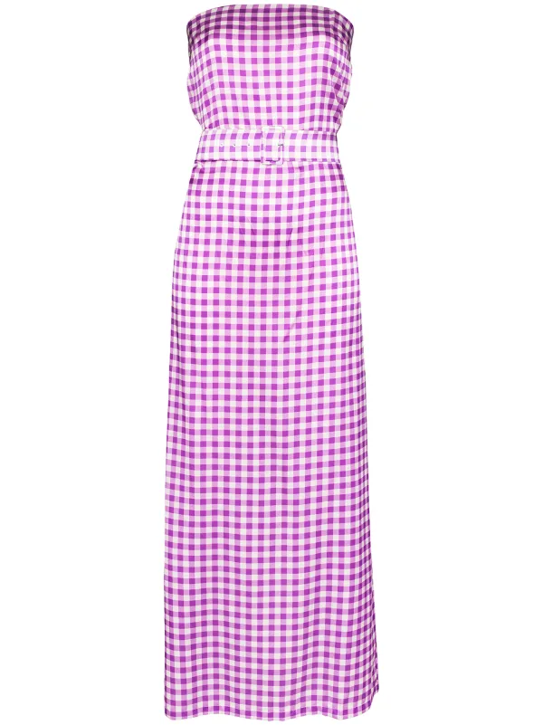 maxi gingham dress