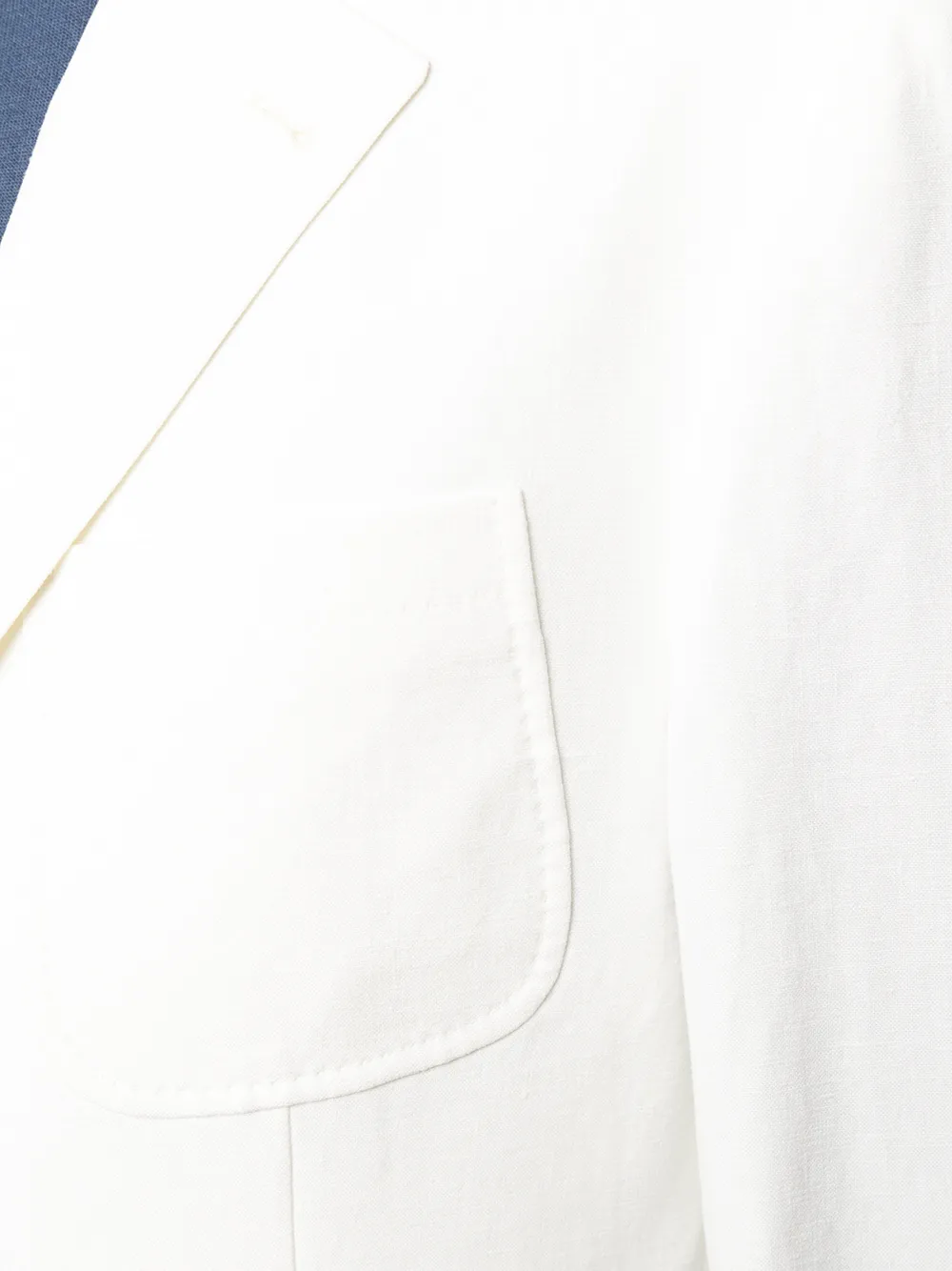 Brunello Cucinelli Blazer met enkele rij knopen Wit