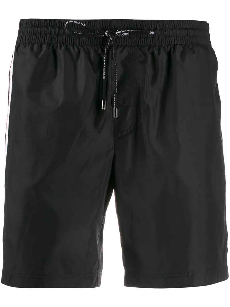 Dolce & Gabbana – side stripe swim shorts – men – Polyamide/Polyester/Spandex/Elastane – 3, 4, 5, 6, 7 – Black