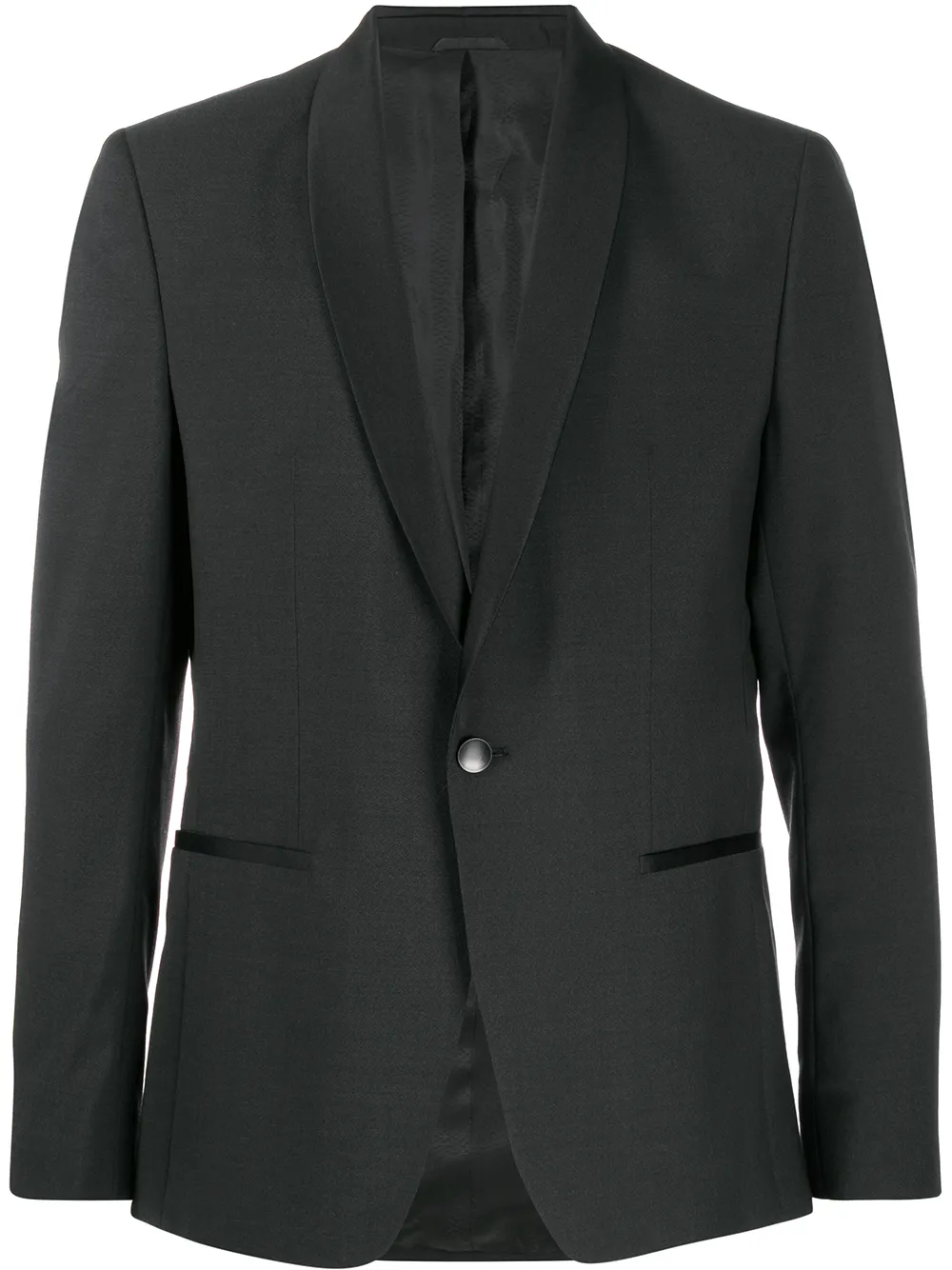 Calvin Klein Jeans Sakko mit Satinbesatz - Schwarz
