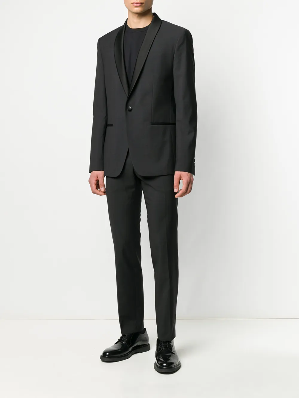  Calvin Klein Jeans Sakko Mit Satinbesatz   Schwarz 