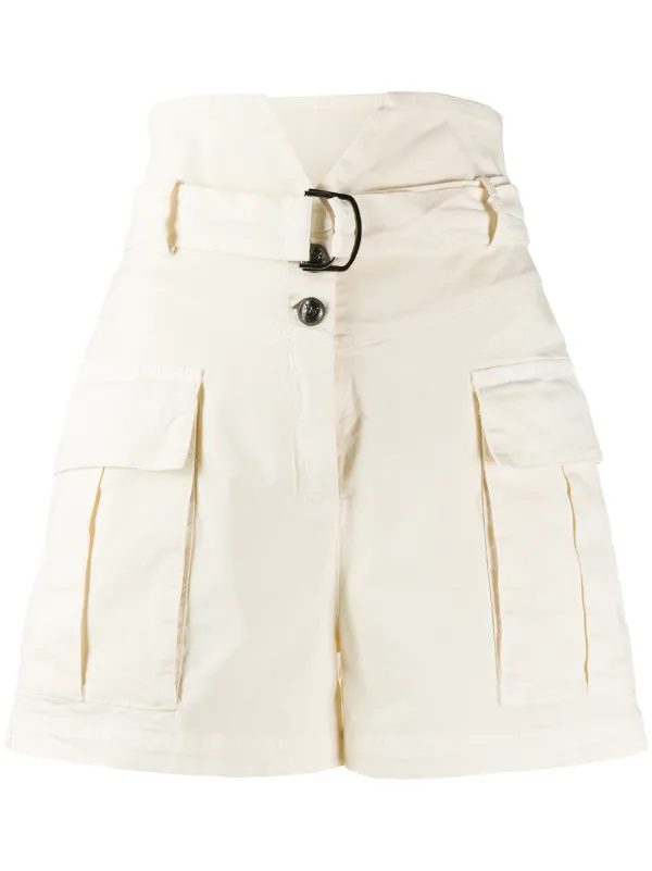 high waisted utility shorts