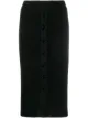 Image 1 of Pinko stretch fit ribbed pencil skirt
