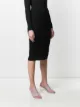 Pinko stretch fit ribbed pencil skirt
