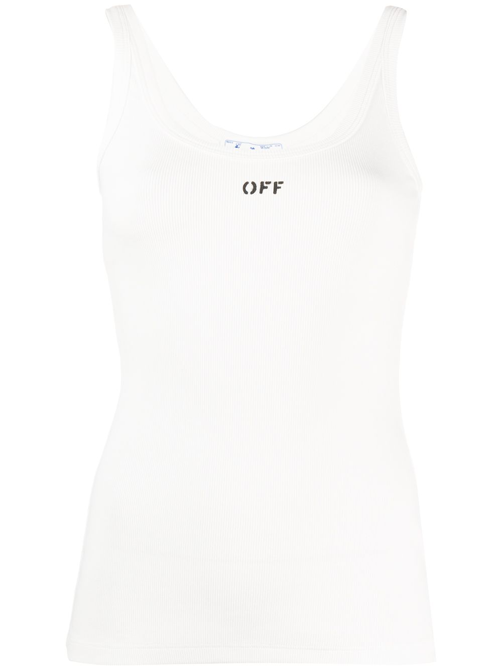 фото Off-white топ с вырезом