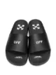 Off-White contrasting logo slides