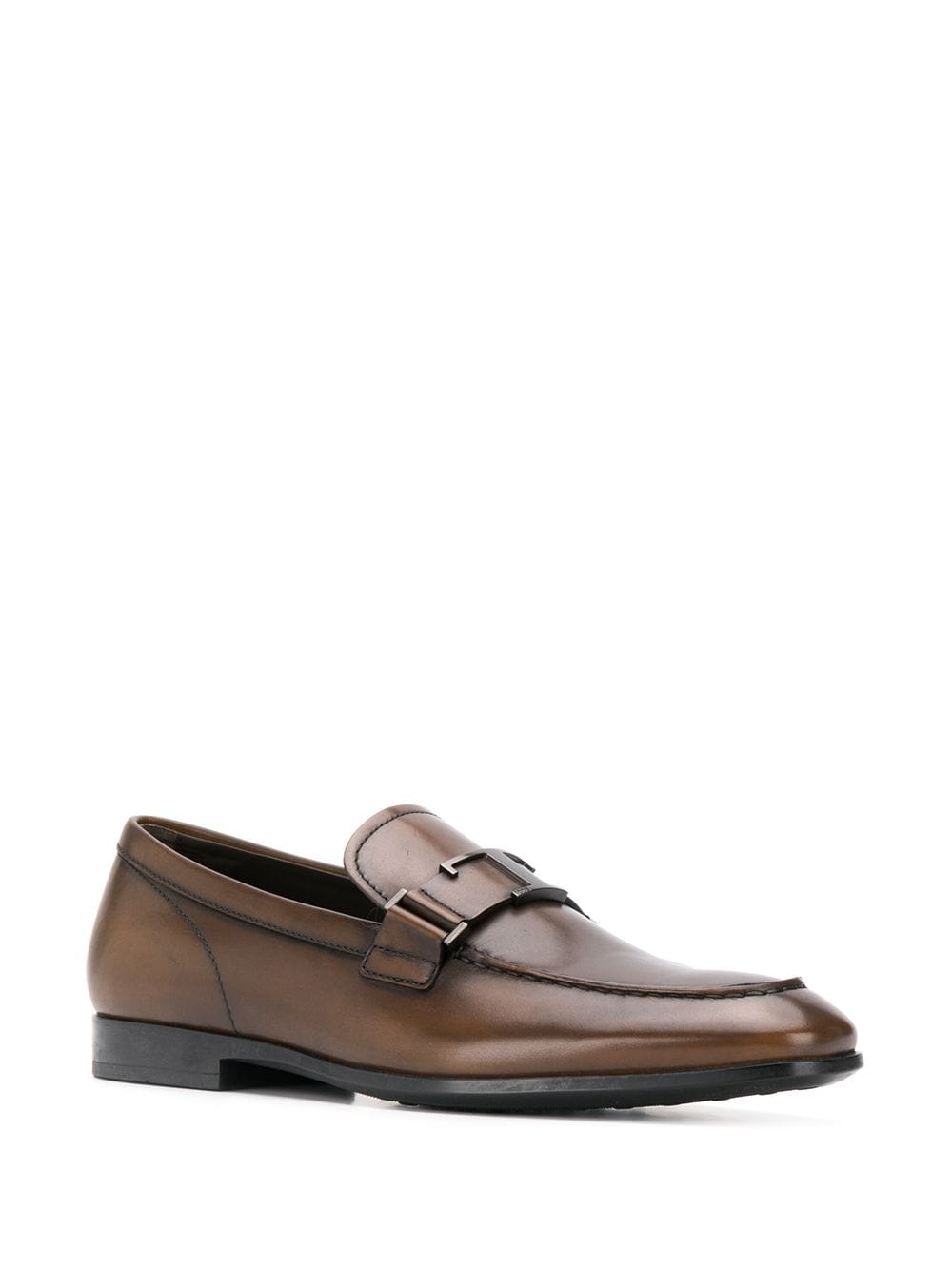 Image 2 of Tod's T logo leather loafers