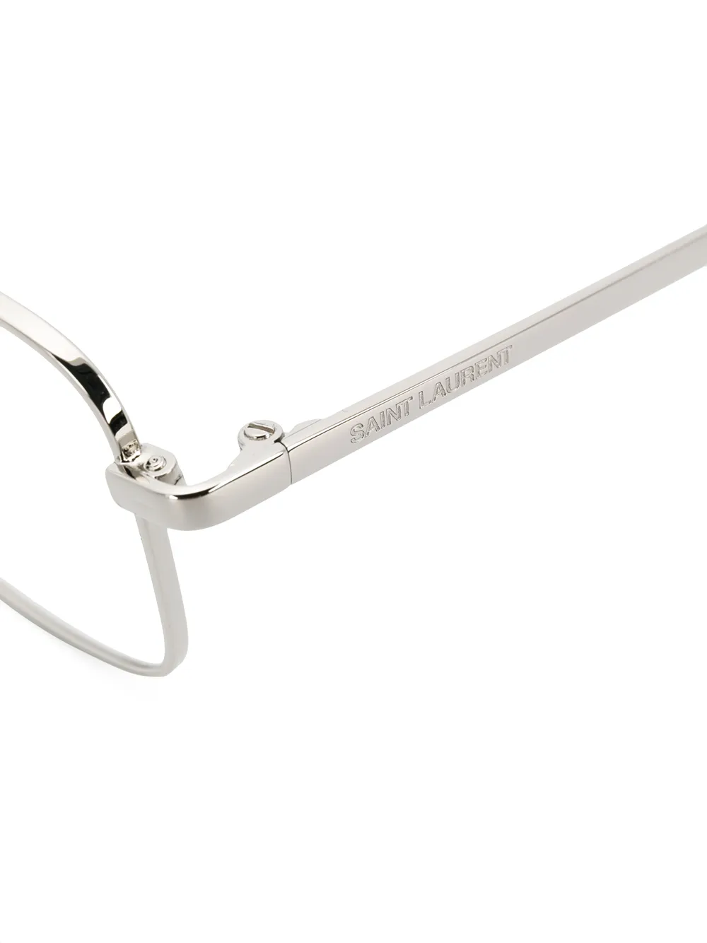 Saint Laurent Eyewear Bril met vierkant montuur Zilver