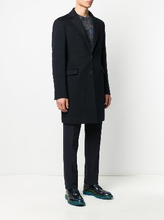 straight fit buttoned coat展示图