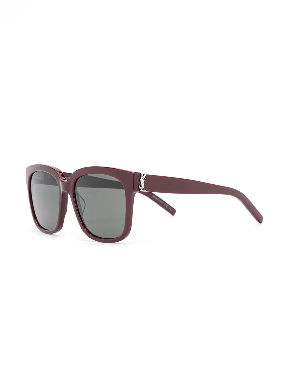 Saint Laurent Eyewear SLM40 zonnebril met vierkant montuur - Rood