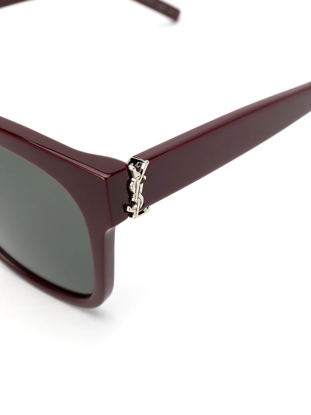 Saint Laurent Eyewear SLM40 zonnebril met vierkant montuur Rood
