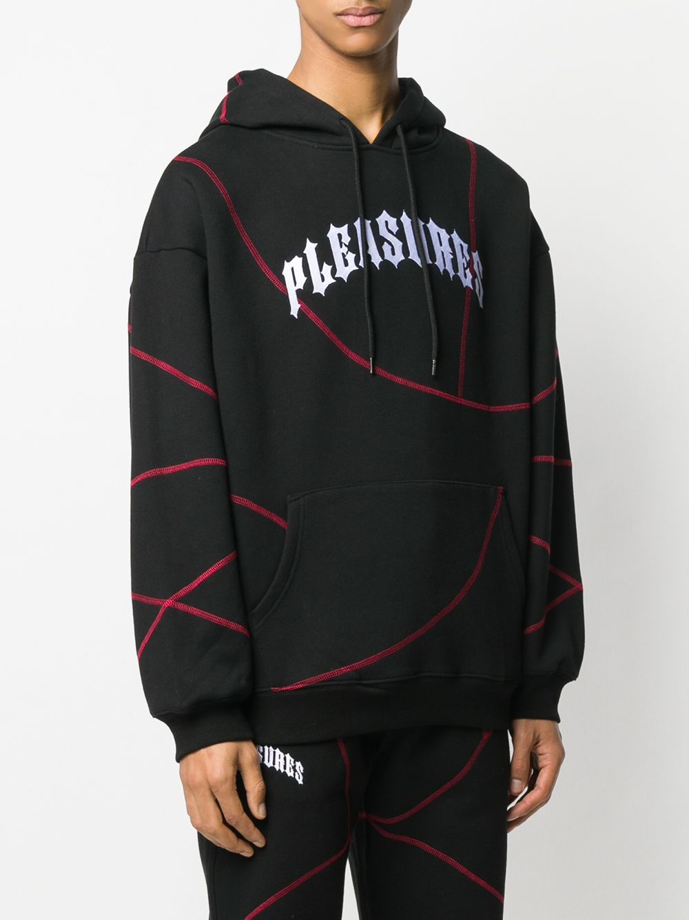 фото Pleasures Destroyer contrast stitching hoodie