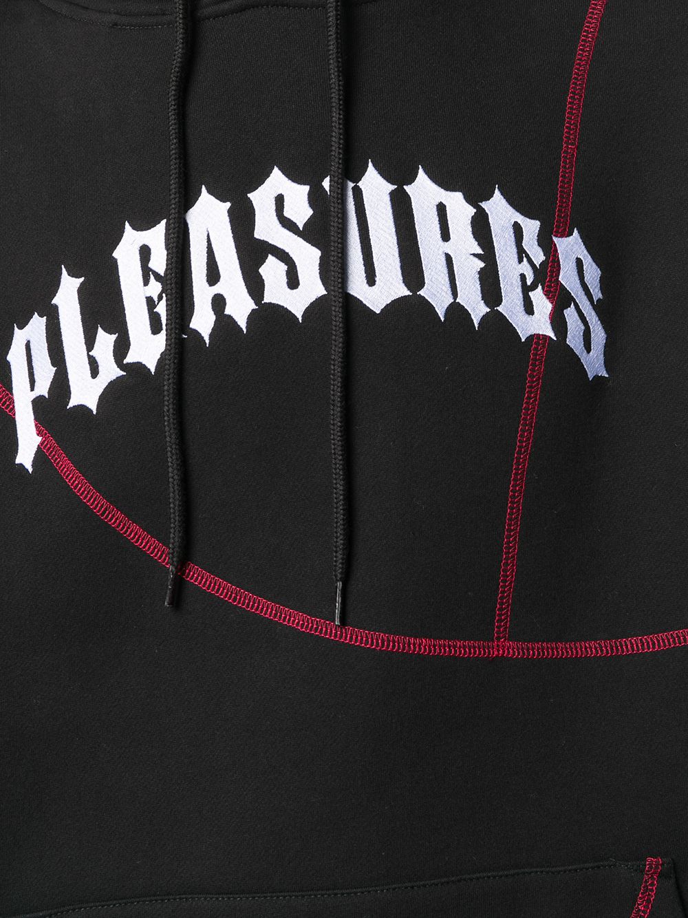 фото Pleasures Destroyer contrast stitching hoodie