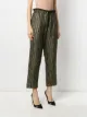 Saint Laurent Gestreifte Paperbag-Hose