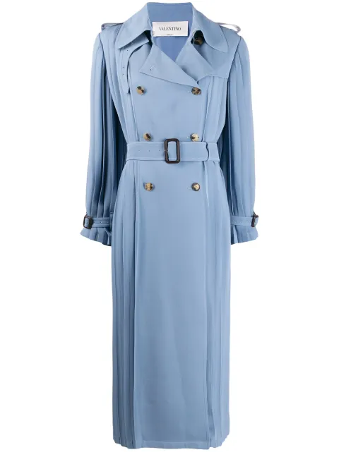 Valentino Garavani pleated trench coat