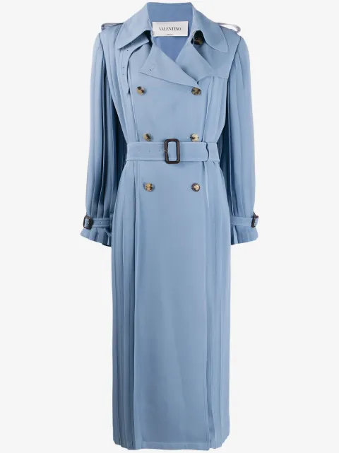 Valentino Garavani pleated trench coat
