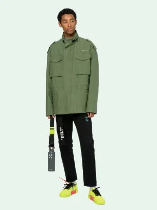 off white military jacket