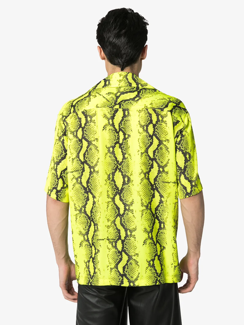 OFF-WHITE OFF-WHITE SNAKE PRINT BOWLING SHIRT,OMGA103R20G72001620014743021