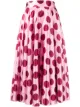 Image 1 of Dolce & Gabbana polka dot pleated midi skirt