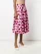 Dolce & Gabbana polka dot pleated midi skirt