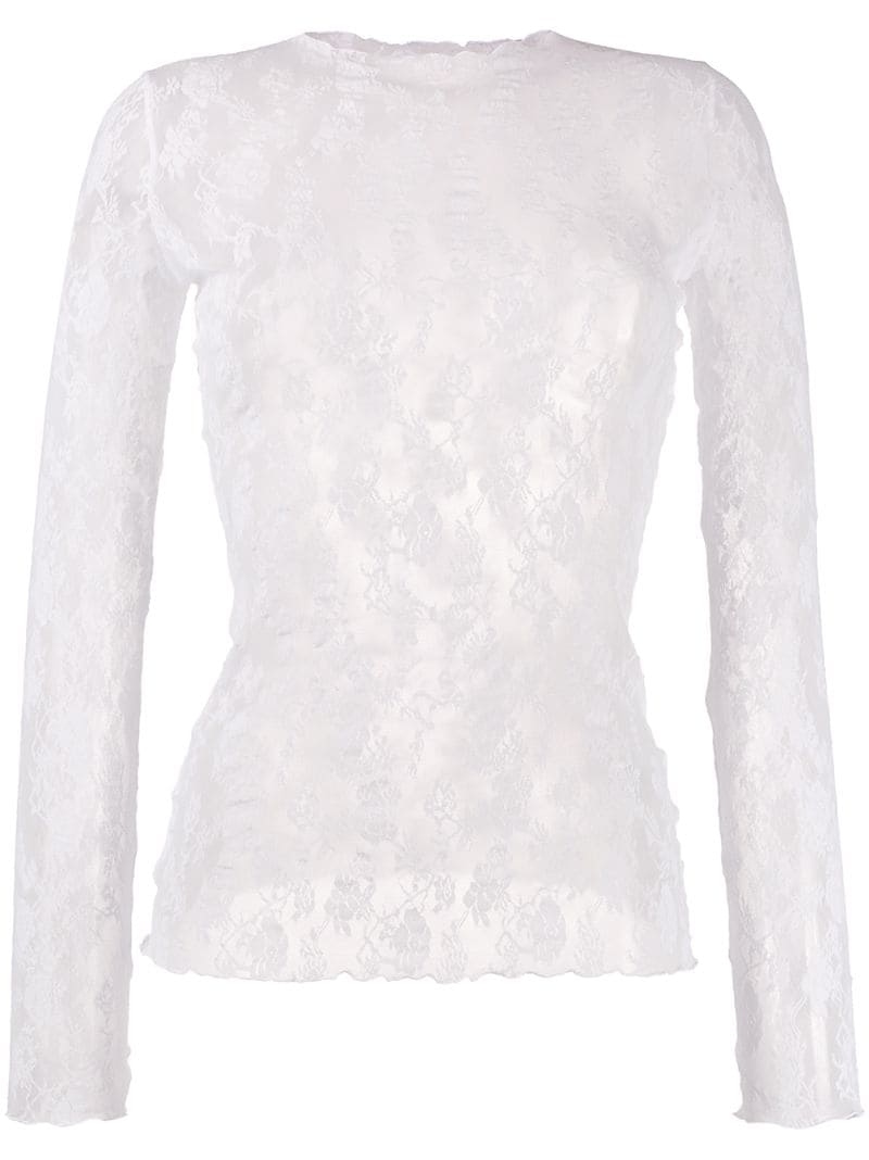 Wolford Katharina Stretch-lace Pullover In White