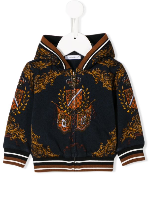 dolce and gabbana zip up hoodie