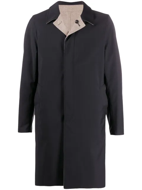 single-breasted reversible coat