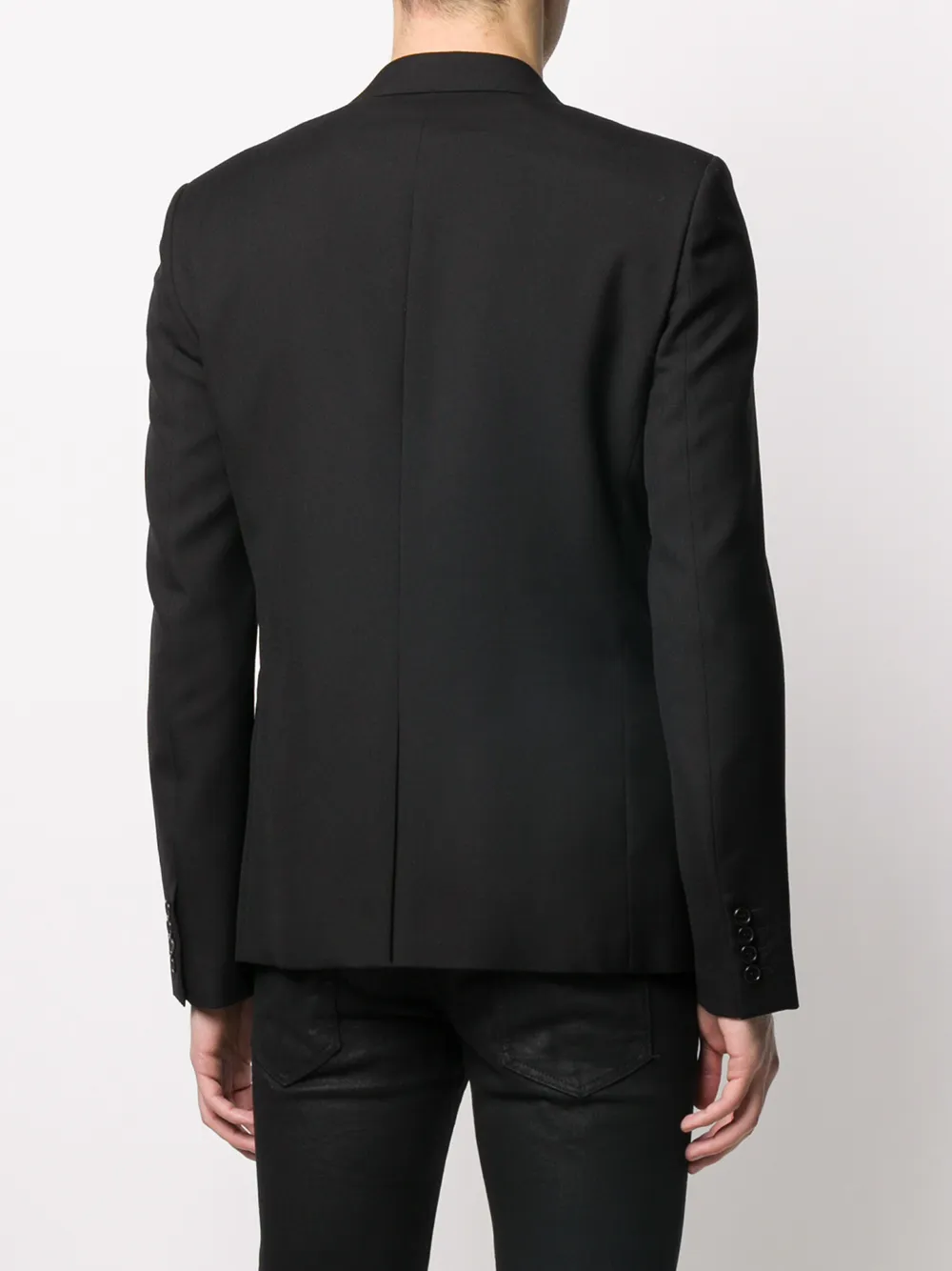 Shop Saint Laurent Single-breasted Blazer In Black