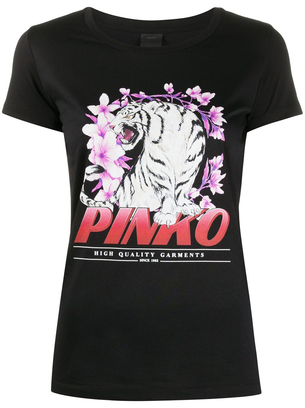 PINKO T-SHIRT MIT GRAFISCHEM PRINT 