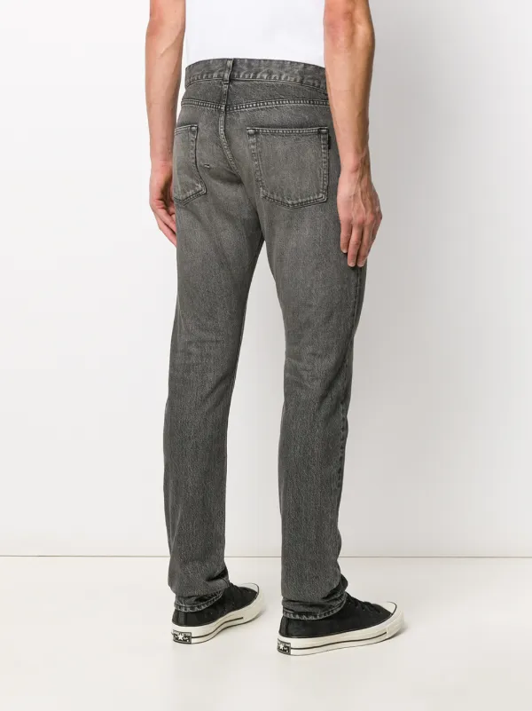SAINT LAURENT ダークグレー ウォッシュ　デニム Saint Laurent Faded Effect Jeans | Grey | FARFETCH