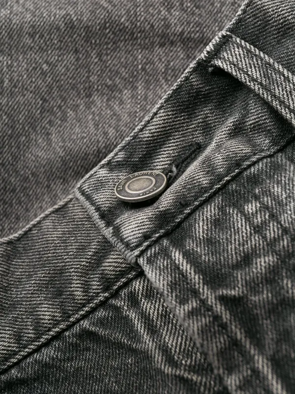 Saint Laurent Faded Effect Jeans | Grey | FARFETCH