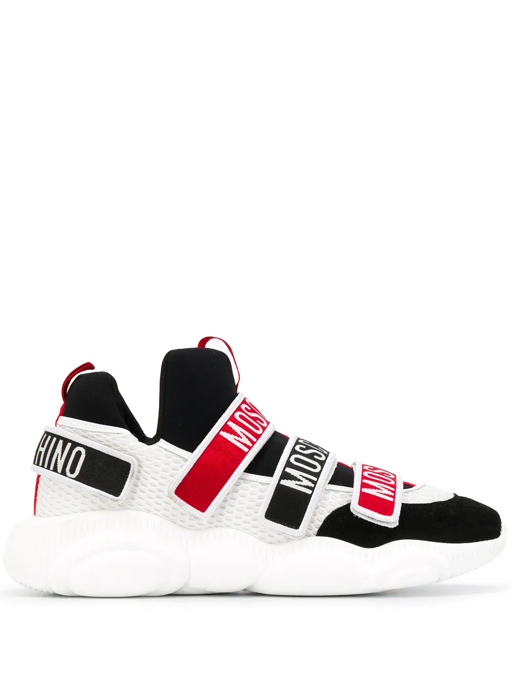 moschino logo strap sneakers