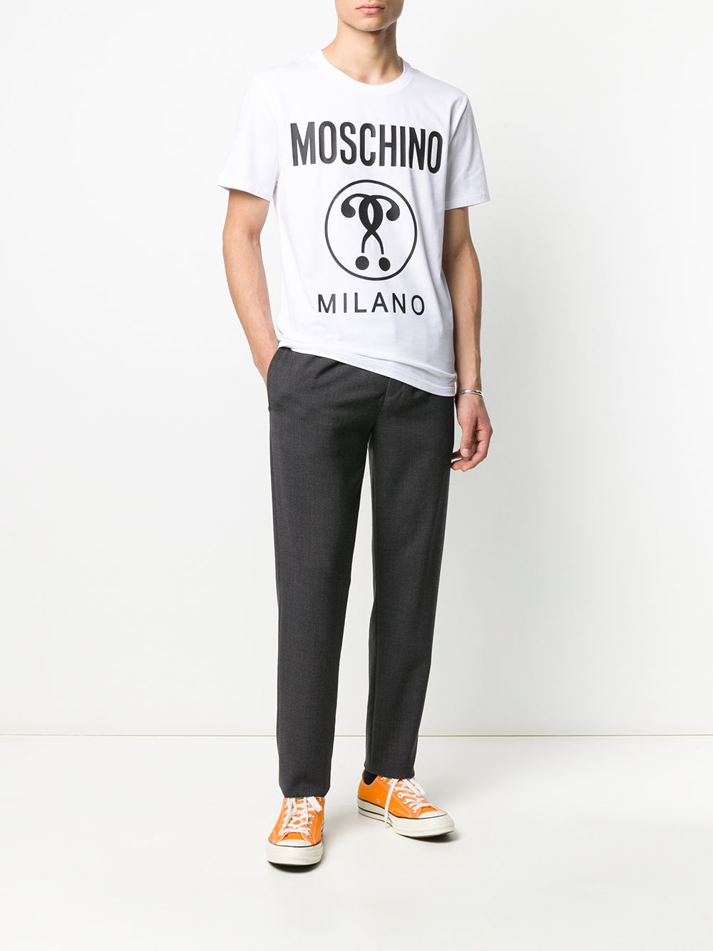 Moschino Question Mark Logo T-shirt - Farfetch