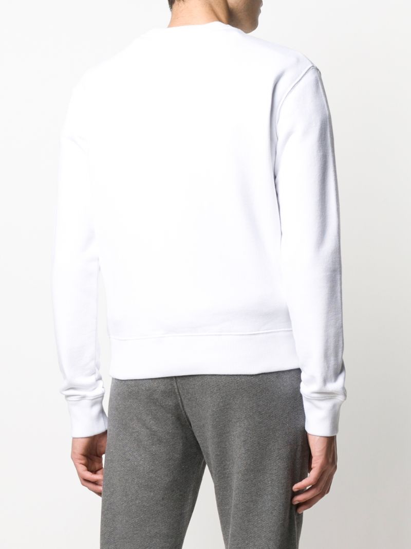 Shop Off-white Logo Print Sweatshirt In White