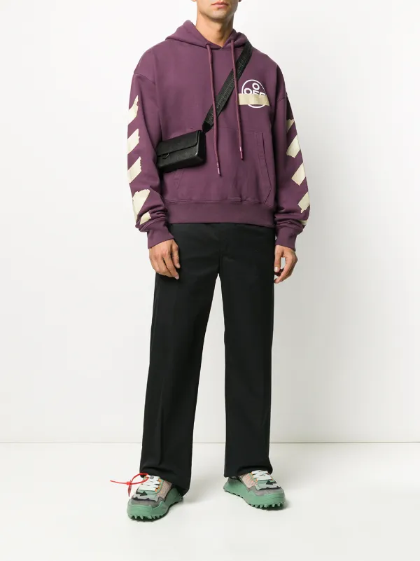 off white purple hoodie