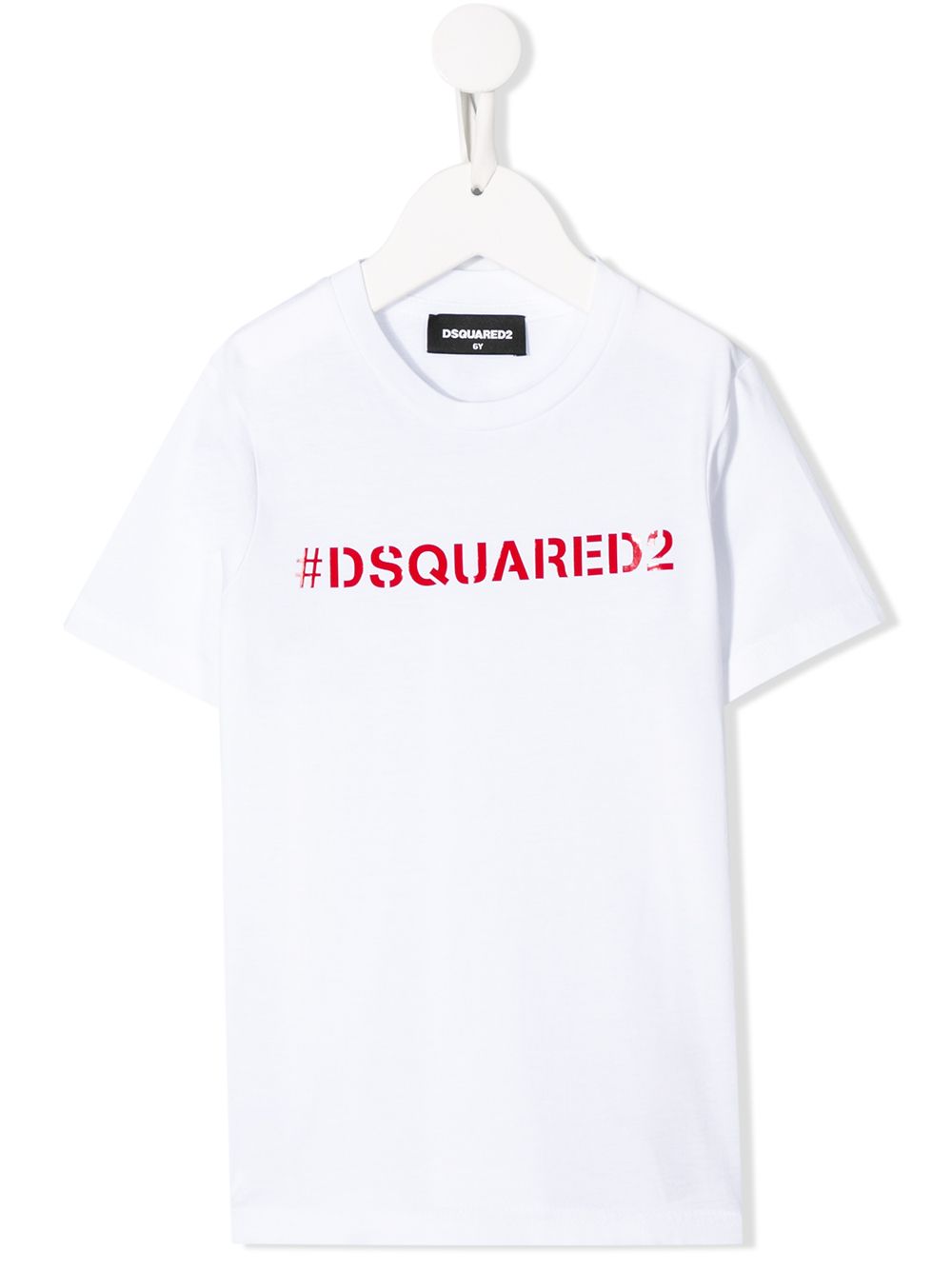 

Dsquared2 Kids playera con hashtag del logo - Blanco